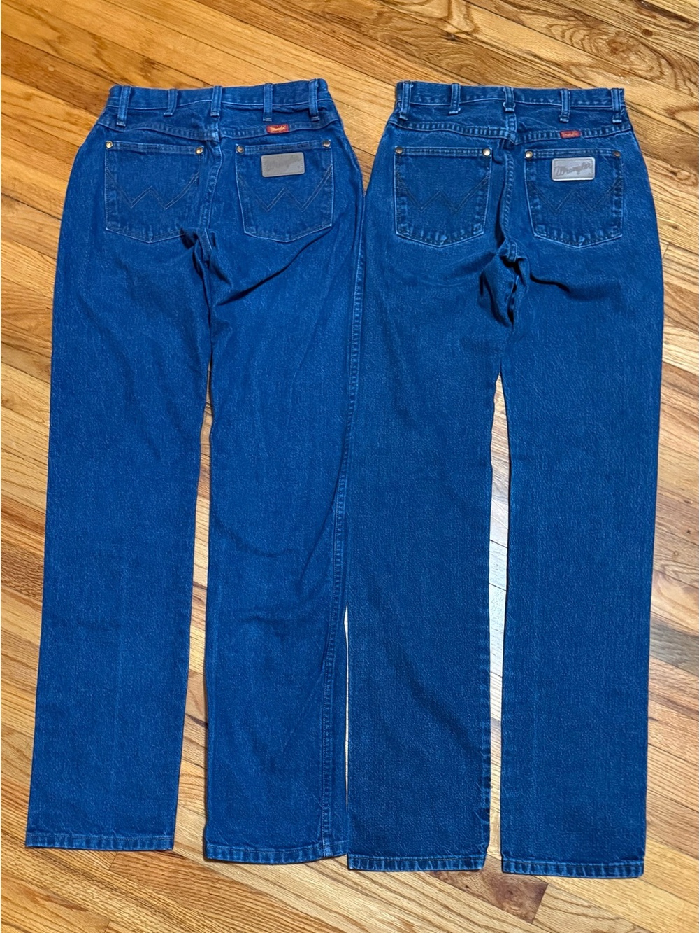 Lot Of Women’s Wrangler 7x36 14MWZG & 14MWZDD Cowboy Cut Denim Blue Jeans 27x35